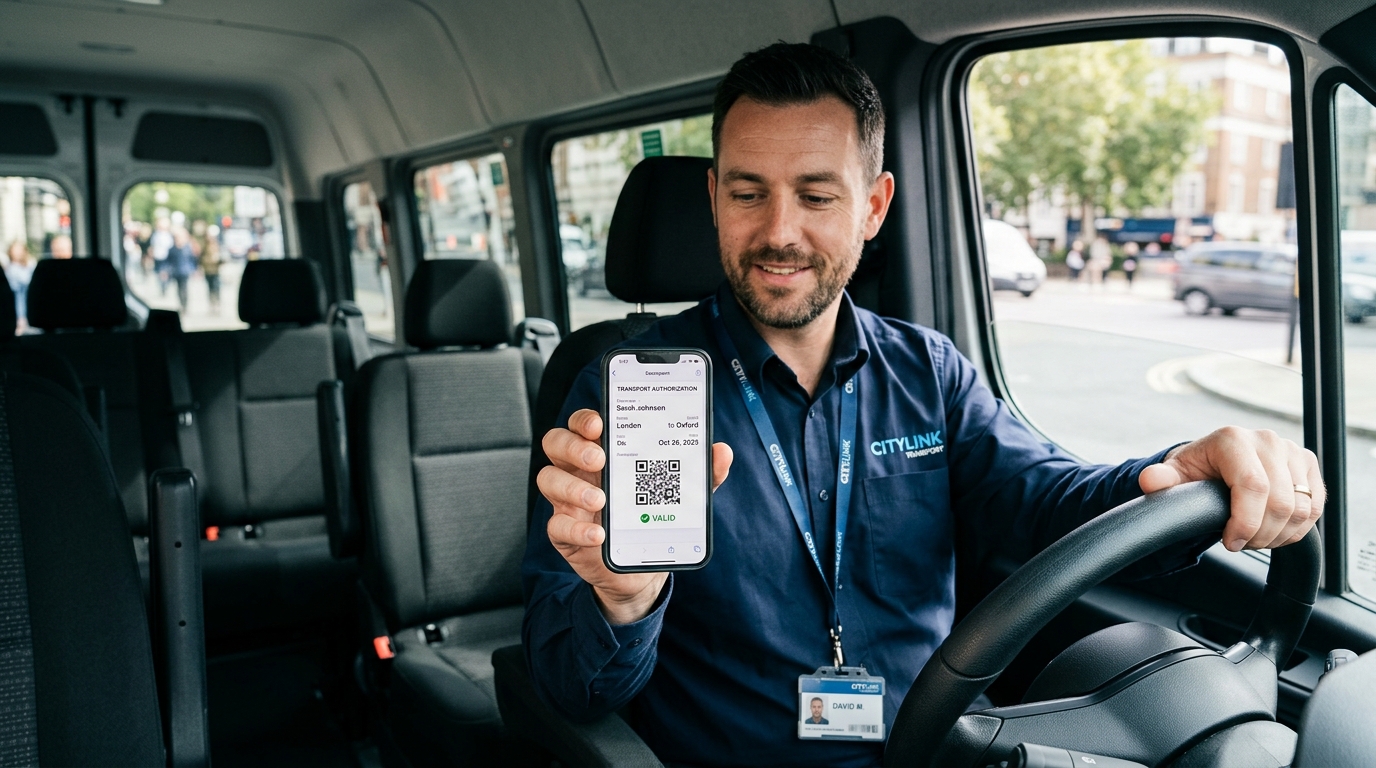 Conductor con FUEC digital validado en dispositivo móvil